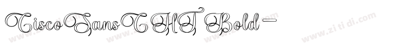 CiscoSansCHT Bold字体转换 CiscoSansCHT Bold字体转换